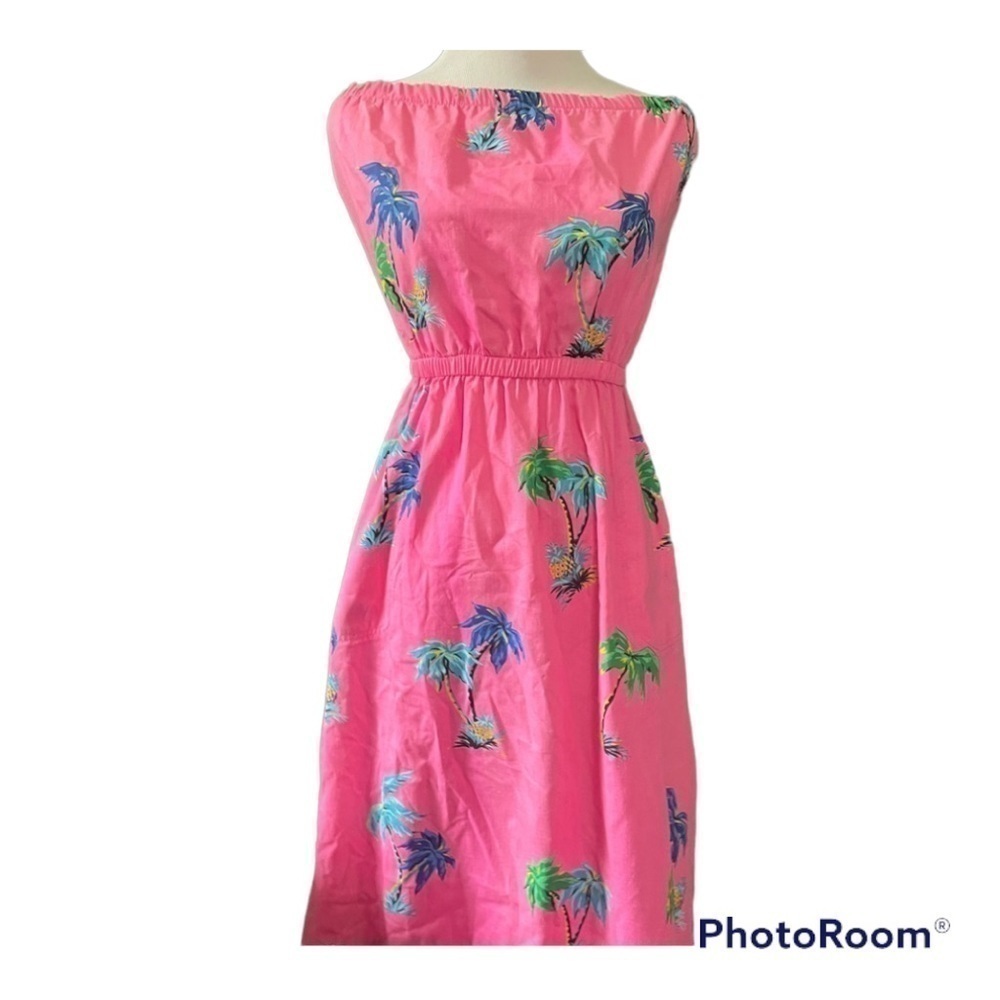 Water Water Everywear Miami vintage palm tree tube dress size small